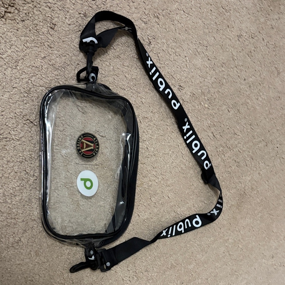 Clear Mini Bag with Black Trim